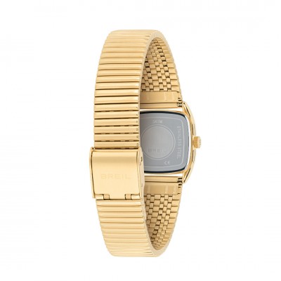 Γυναικείο Ρολόι Breil Stylize 24mm Ανοξείδωτο Ατσάλι Μπρασελέ Χρυσό/Πράσινο TW2052