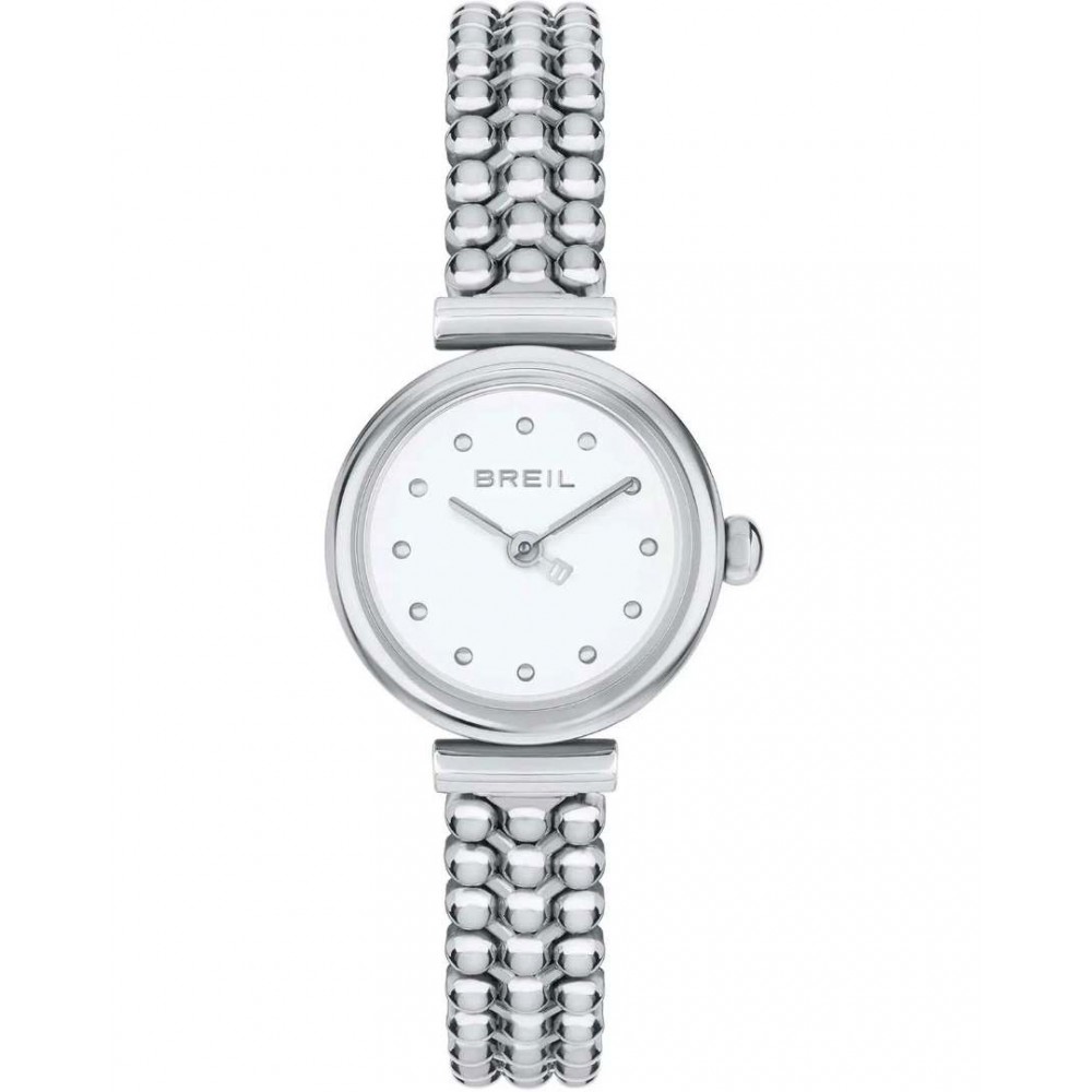Γυναικείο Ρολόι Breil Bubble 22mm Ανοξείδωτο Ατσάλι Μπρασελέ Ασημί/Λευκό TW2082