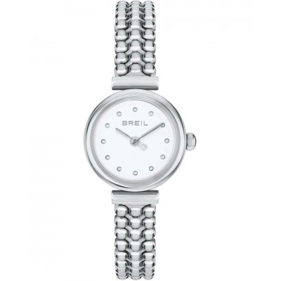 Γυναικείο Ρολόι Breil Bubble 22mm Ανοξείδωτο Ατσάλι Μπρασελέ Ασημί/Λευκό TW2082