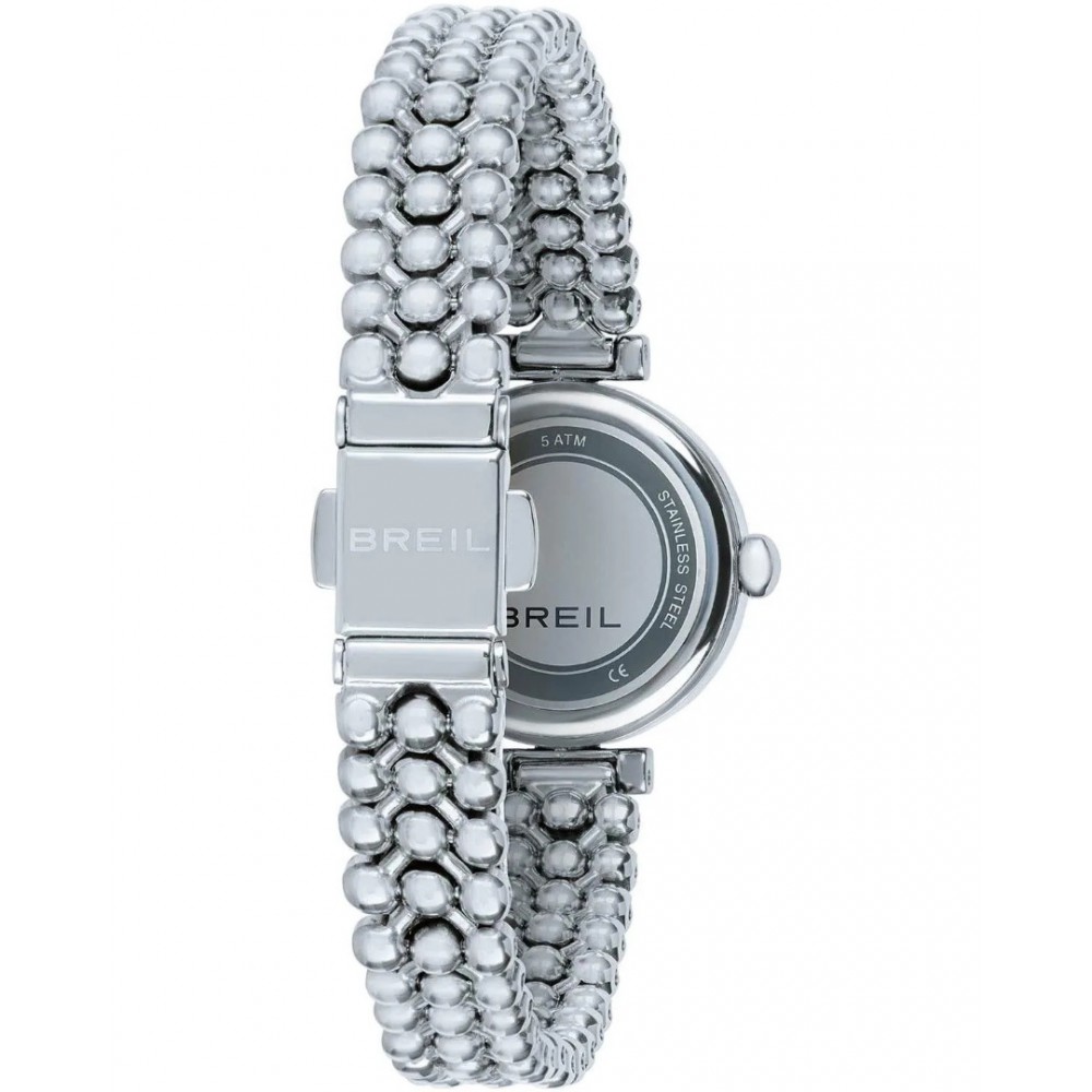 Γυναικείο Ρολόι Breil Bubble 22mm Ανοξείδωτο Ατσάλι Μπρασελέ Ασημί/Λευκό TW2082