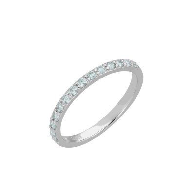 Woman's Ring Brizzling Silver 925 Moissanite Diamonds BMR2095