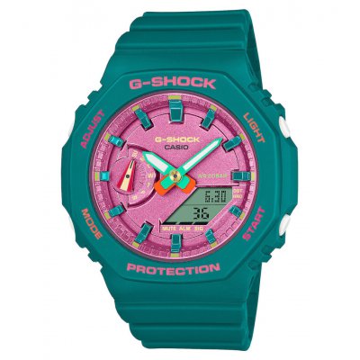 Unisex Watch Casio G-Shock Chronograph 43mm Rubber Strap Green GMA-S2100BS-3AER