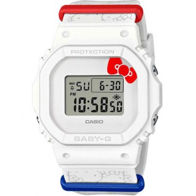 Men's Watch Casio G-Shock Baby-G Hello Kitty Anniversary White Biosourced Strap Limited Edition BGD-565KT-7ER