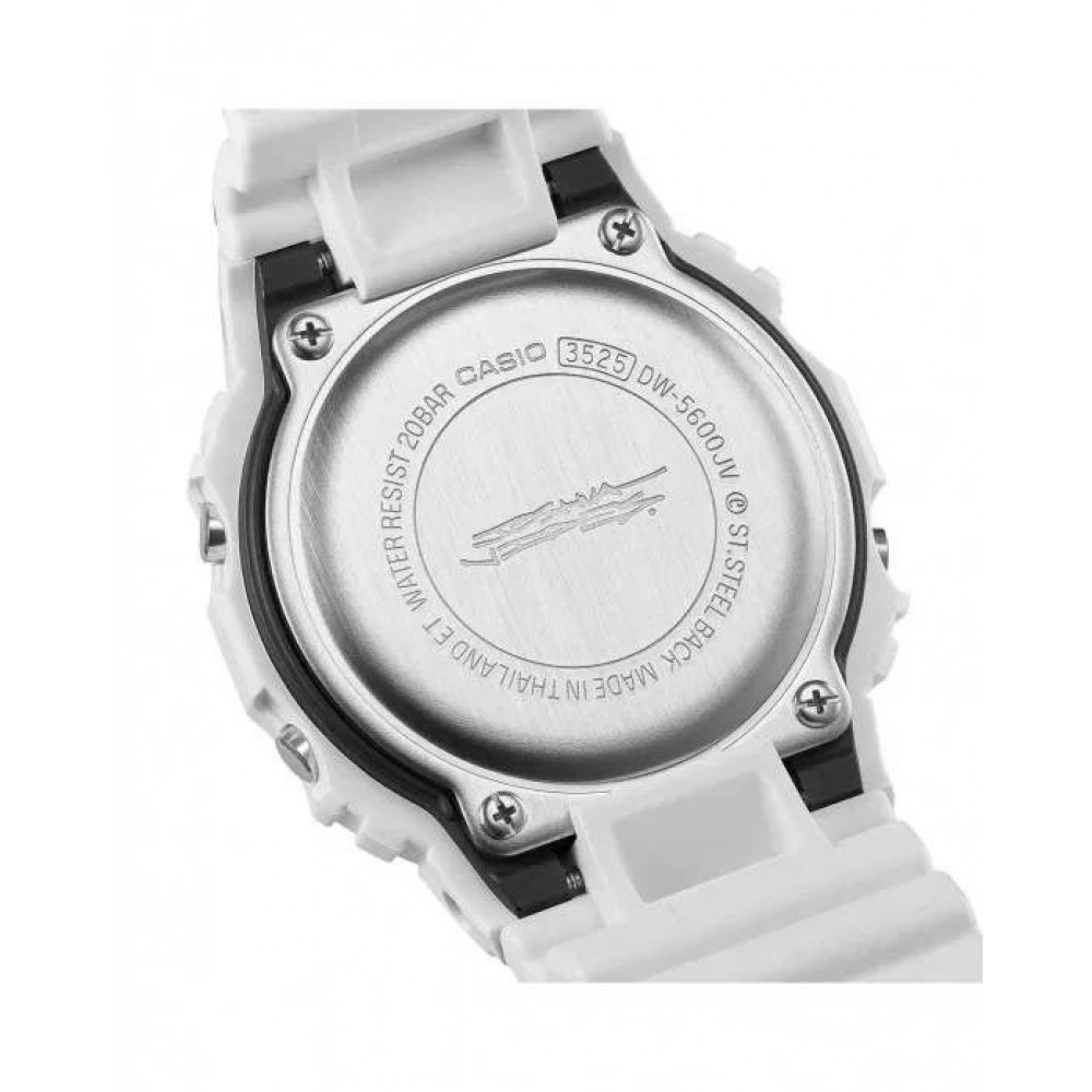 Ανδρικό Ρολόι CASIO G-Shock  Joshua Vides Collaboration Model Chronograph Special Edition Καουτσούκ DW-5600JV-7ER