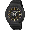 Men's Watch Casio G-Shock Chronograph 45mm Rubber Strap Black/Gold GA-2100LXB-1A9ER