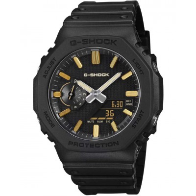 Men's Watch Casio G-Shock Chronograph 45mm Rubber Strap Black/Gold GA-2100LXB-1A9ER