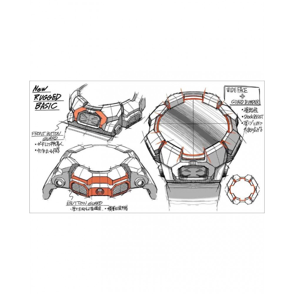 Ανδρικό Ρολόι Casio G-Shock Chronograph 51mm Λουράκι Καουτσούκ Μαύρο GA-010-1A1ER