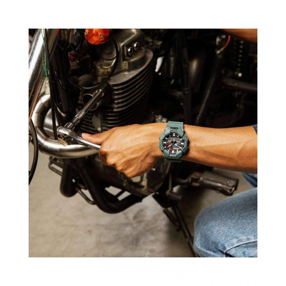 Men's Watch Casio G-Shock Chronograph 51mm  Rubber Strap Green GA-010-2AER