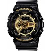 Men's Watch Casio G-Shock Chronograph 55mm Rubber Strap Black Gold GA-110GB-1AER