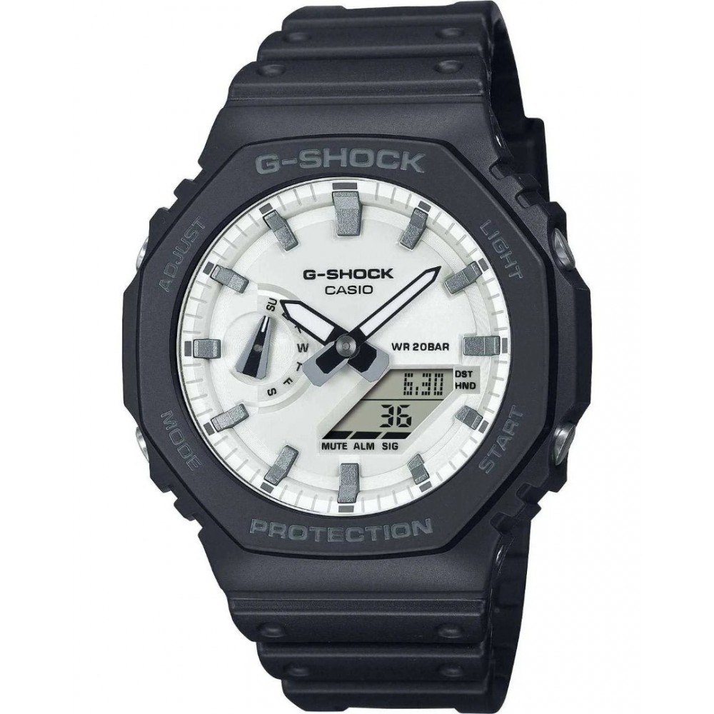Men's Watch Casio G-Shock Chronograph 45mm Biosourced Resin Strap Black GA-2100WD-1AER