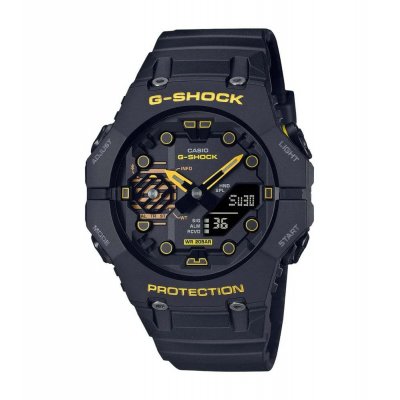 Men's Watch Casio G-Shock  Bluetooth Smart Analog/Digital Chronograph 49mm Rubber Strap All Black GA-Β001CY-1AER