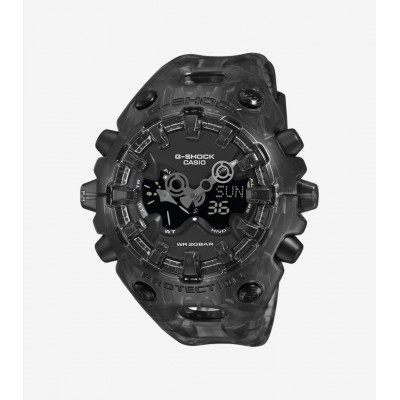 Men's Watch Casio G-Shock Chronograph 58mm Transparent  Rubber Strap Transparent Grey GA-V01SKE-8AER