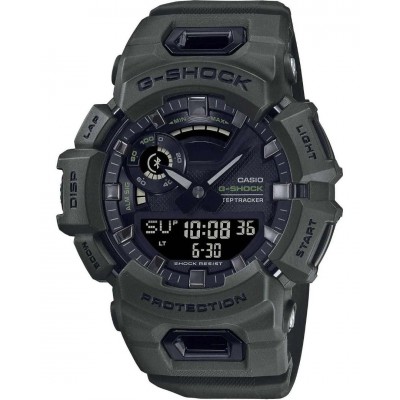 Men's Watch Casio G-Shock Smartwatch Dual Time Chronograph 49mm Khaki Rubber Strap GBA-900UU-3AER