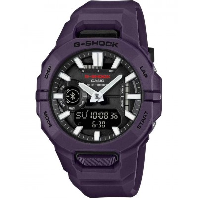 Men's Watch Casio G-Shock G-Squad Dual Time Chronograph Purple Biosourced Strap 44mm Rubber Strap GBA-950-2AER