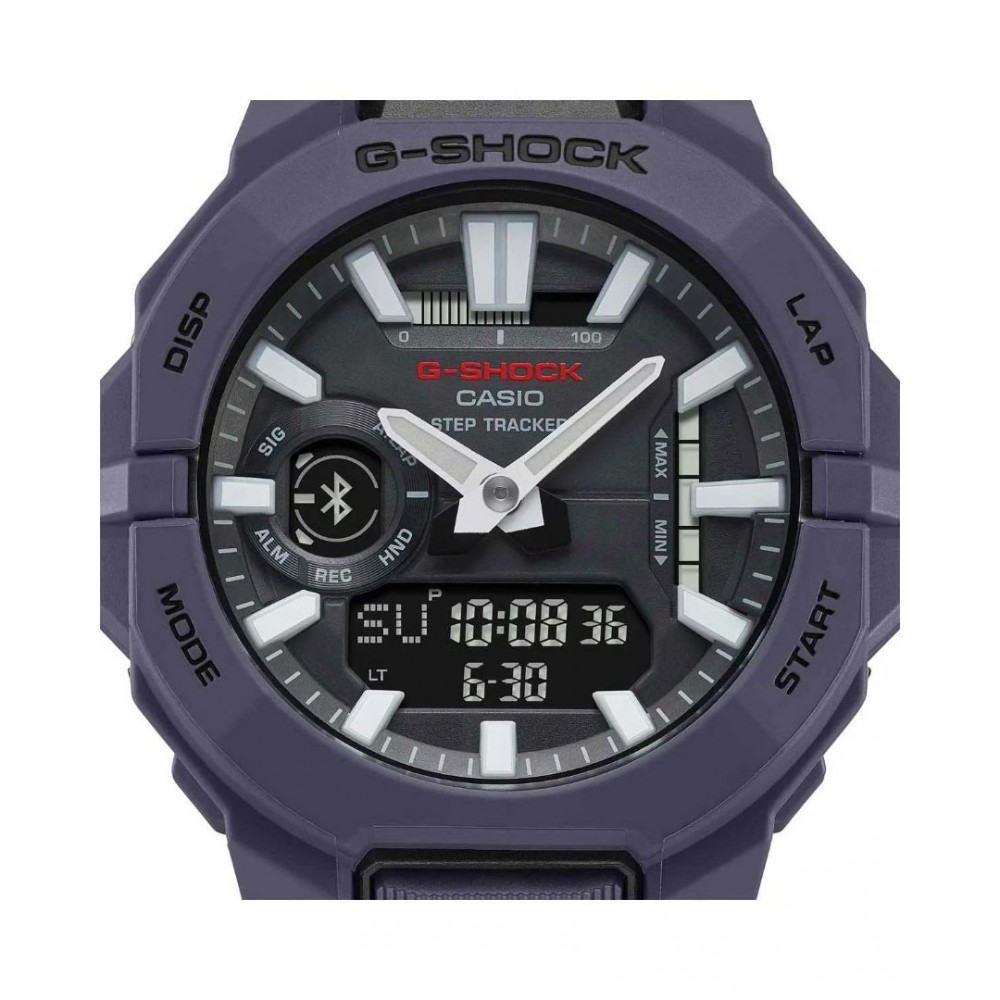 Men's Watch Casio G-Shock G-Squad Dual Time Chronograph Purple Biosourced Strap 44mm Rubber Strap GBA-950-2AER