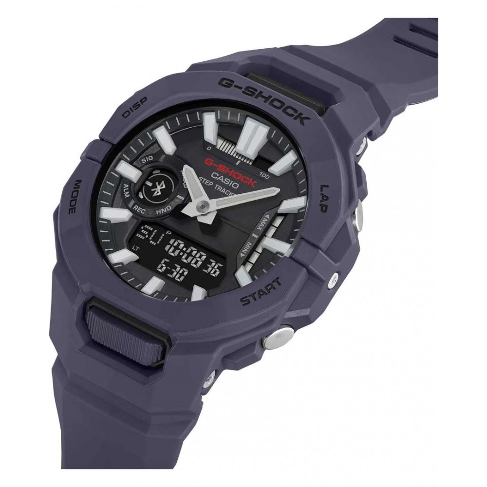 Men's Watch Casio G-Shock G-Squad Dual Time Chronograph Purple Biosourced Strap 44mm Rubber Strap GBA-950-2AER