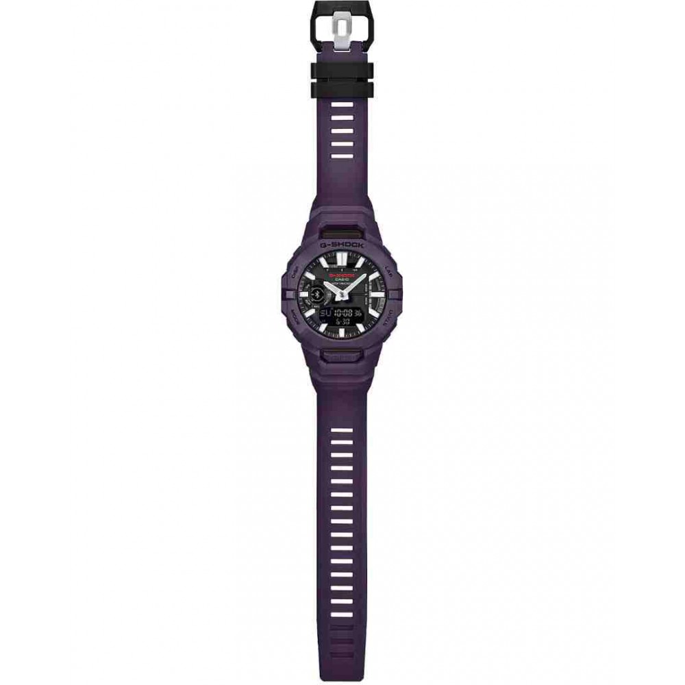 Men's Watch Casio G-Shock G-Squad Dual Time Chronograph Purple Biosourced Strap 44mm Rubber Strap GBA-950-2AER