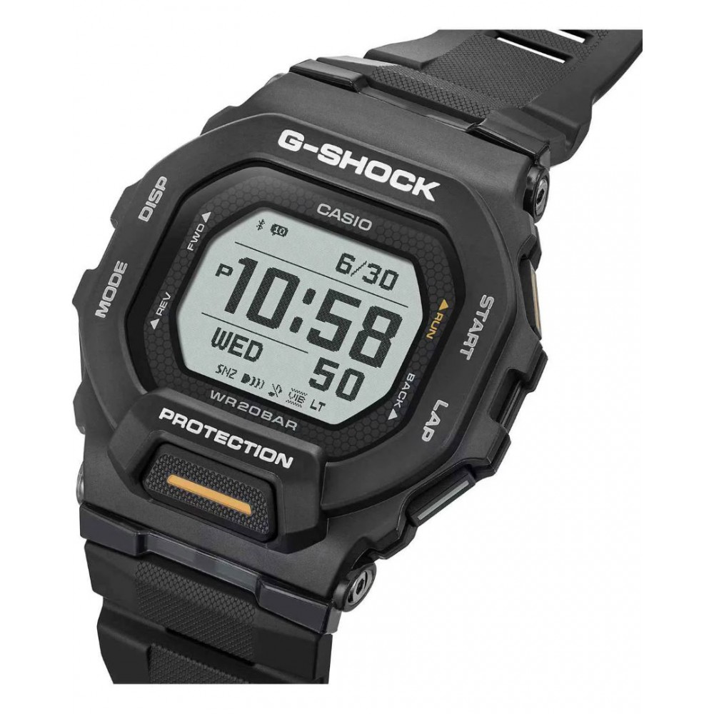 Ανδρικό Ρολόι Casio G-Shock G-Squad Smartwatch 48mm Λουράκι Καουτσούκ Μαύρο GBD-200-1A1ER