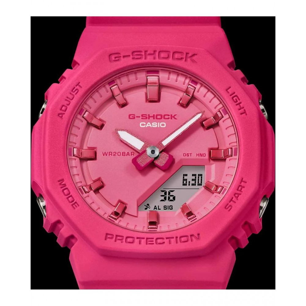 Unisex Watch Casio G-Shock Chronograph 40mm Rubber Strap Pink GMA-P2100PP-4AER