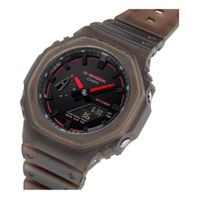 Men's Watch Casio G-Shock Chronograph Nightlife Edition 45mm  Bio-based Resin Strap Brown GA-2100K-5AER