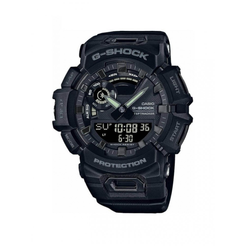 Men's Watch Casio G-Shock Smartwatch Dual Time Chronograph 49mm Black Rubber Strap GBA-900-1AER