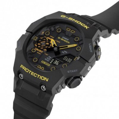 Men's Watch Casio G-Shock  Bluetooth Smart Analog/Digital Chronograph 49mm Rubber Strap All Black GA-Β001CY-1AER