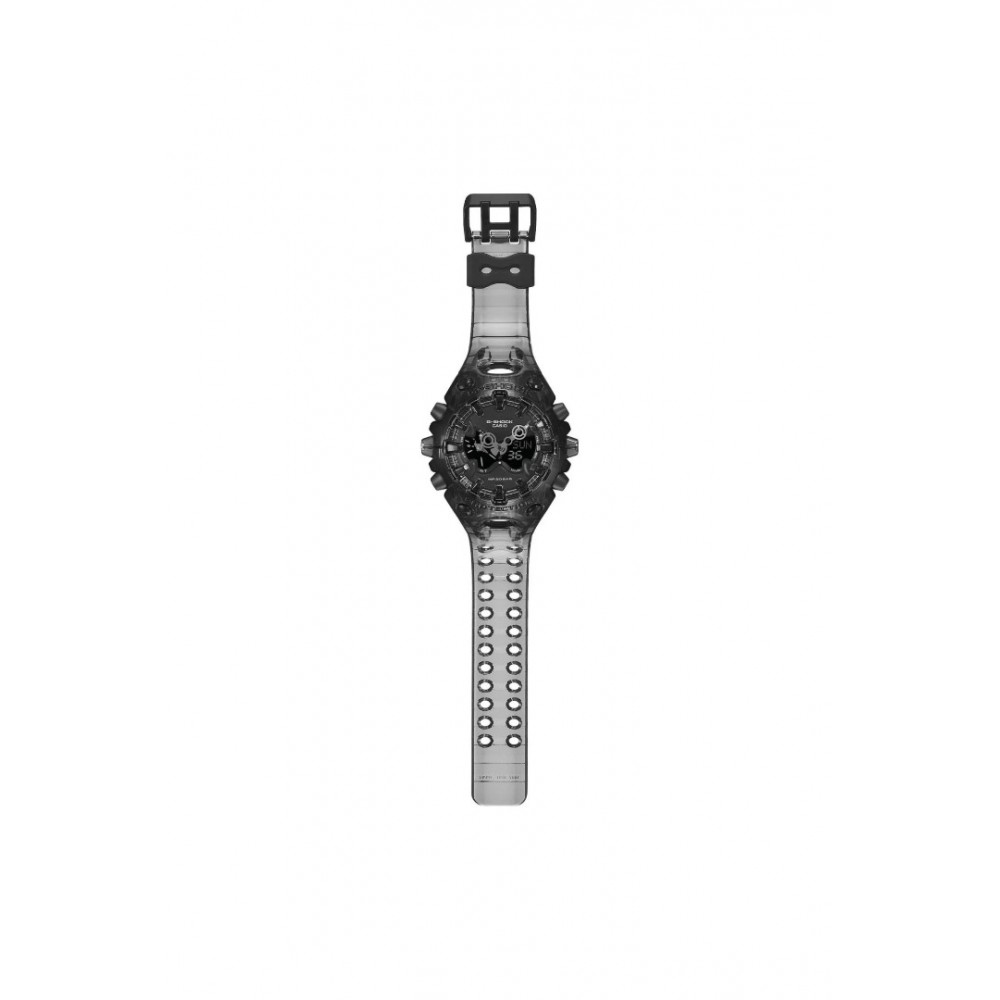 Men's Watch Casio G-Shock Chronograph 58mm Transparent  Rubber Strap Transparent Grey GA-V01SKE-8AER