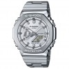 Men's Watch Casio G-Shock Dual Time Chronograph 45mm Stainless Steel Bracelet Silver GM-2110D-7ΑER