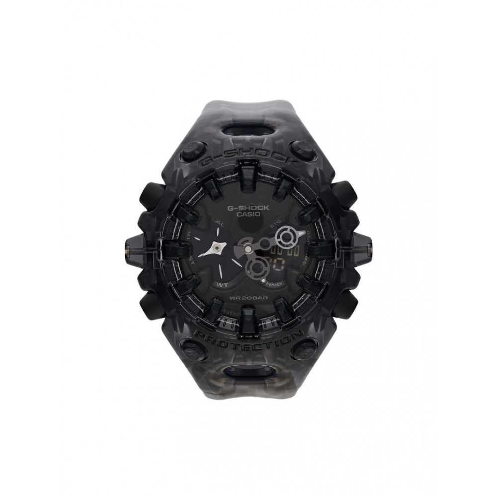 Men's Watch Casio G-Shock Chronograph 58mm Transparent  Rubber Strap Transparent Grey GA-V01SKE-8AER