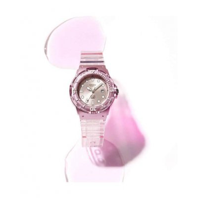 Woman's Watch CASIO Collection Pop 34mm Plastic Strap Light Pink LRW-200HS-4EVEF