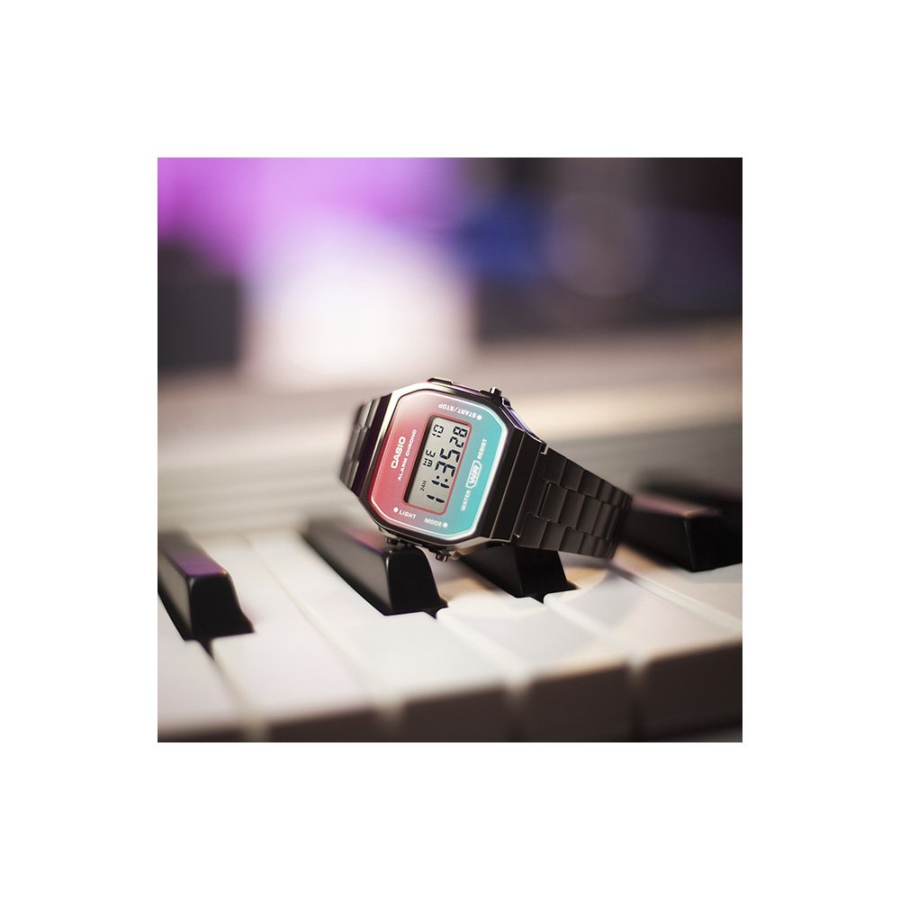 Unisex Ρολόι CASIO Vintage Collection Grey Ασημί Μπρασελέ Ανοξείδωτο Ατσάλι A-168WERB-2AEF