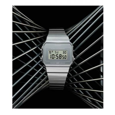 Unisex Ρολόι CASIO Vintage Collection Chronograph Ασημί Μπρασελέ Ανοξείδωτο Ατσάλι A-700WEV-7AEF Unisex Ρολόι CASIO Vintage Collection Chronograph Ασημί Μπρασελέ Ανοξείδωτο Ατσάλι A-700WEV-7AEF