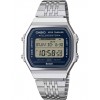 Unisex Watch CASIO Vintage Collection Chronograph Stainless Steel Bracelet Silver/Blue ABL-100WE-2AEF