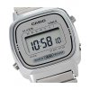 Woman's Watch CASIO Vintage Chronograph Silver Stainless Steel Bracelet LA-670WEA-7EF