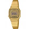 Γυναικείο Ρολόι CASIO Vintage Chronograph Ανοξείδωτο Ατσάλι Μπρασελέ Χρυσό LA-670WEGA-9EF
