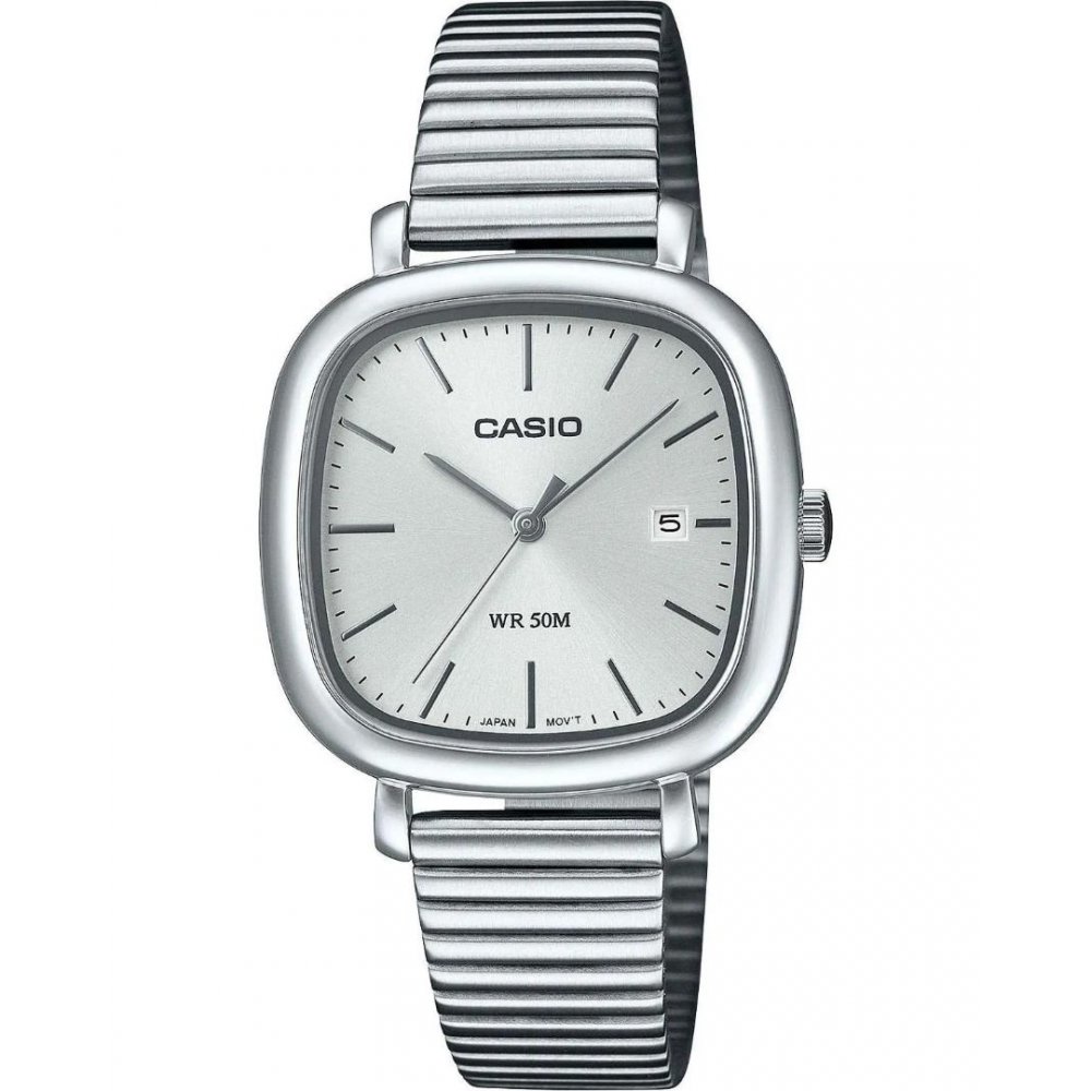 Woman's Watch CASIO Stainless Steel Bracelet 30mm Silver/Silver LTP-B166D-7AVEF