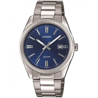 Men's Watch CASIO Collection 38mm Stainless Steel Bracelet Blue/Silver MTP-1302PD-2AVEF