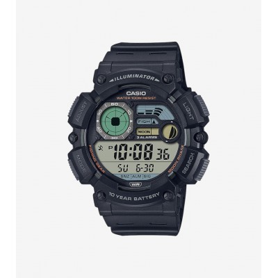 Men's Watch CASIO Collection Timeless 54mm Black Rubber Strap WS-1500H-1AVEF