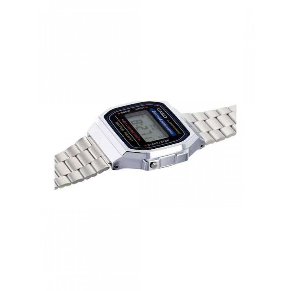 Unisex Ρολόι CASIO Collection Ασημί A158WEA-1EF