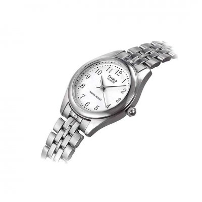 Woman's Watch CASIO Stainless Steel 27mm White Silver LTP-1129PA-7BEF