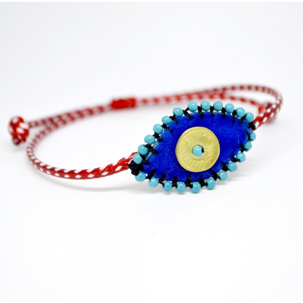 Unisex Bracelet March Chase The Sun Boho Evil Eye Blue M-159