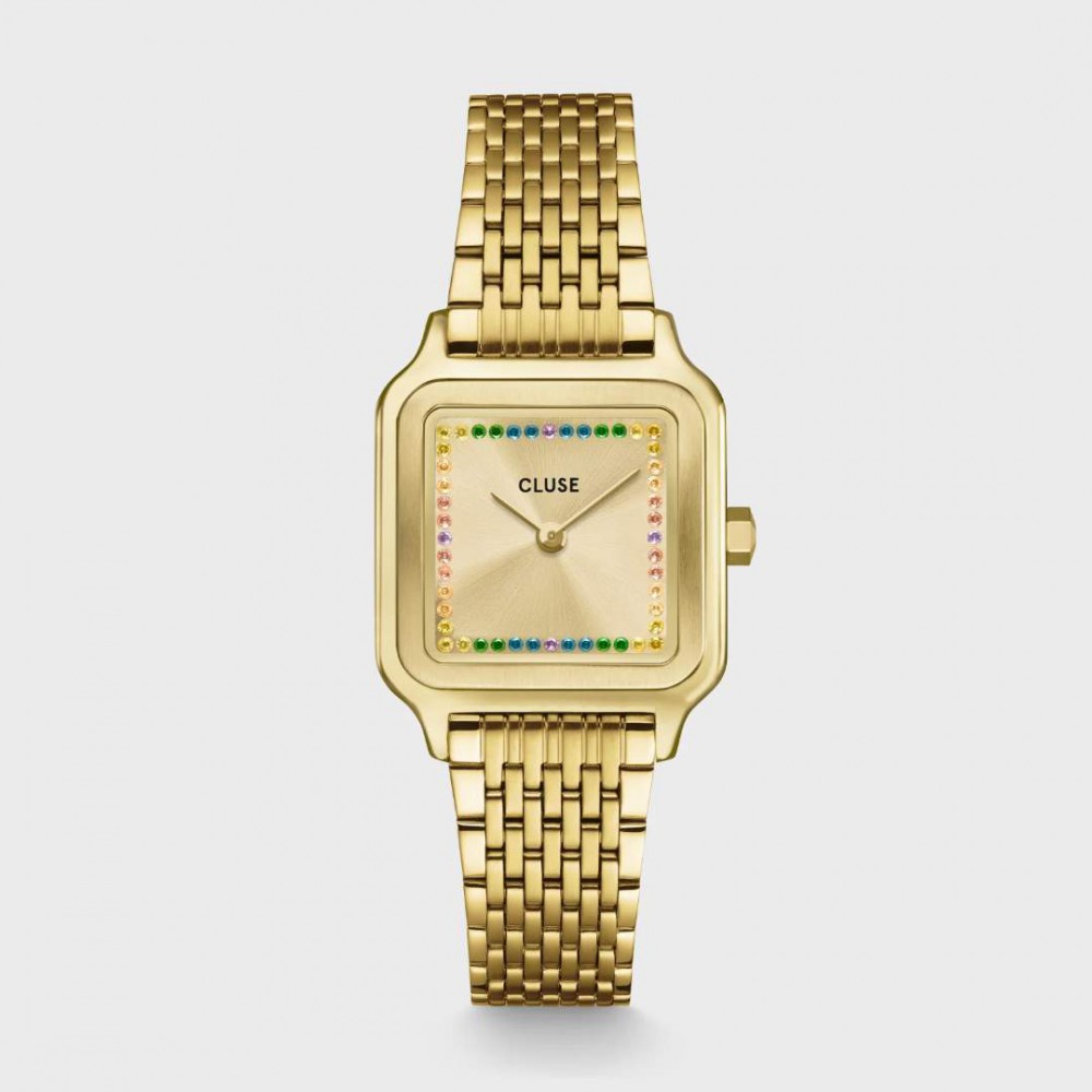Woman's Watch CLUSE Gracieuse Petite 24mm Stainless Steel Bracelet Gold/Crystals CW11823