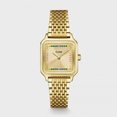 Woman's Watch CLUSE Gracieuse Petite 24mm Stainless Steel Bracelet Gold/Crystals CW11823