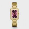 Woman's Watch CLUSE Belisenna 21mm Stainless Steel Bracelet Gold/Wine Red CW15004