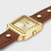 Woman's Watch CLUSE Gracieuse Mini Gracieuse Double Leather Nutshell 21mm Stainless Steel Gold/Brown CW15507