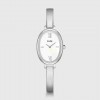 Woman's Watch CLUSE L'Ovale 22mm Stainless Steel Bracelet Silver/White CW16102