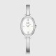 Woman's Watch CLUSE L'Ovale 22mm Stainless Steel Bracelet Silver/White CW16102
