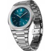 Unisex Watch D1 Milano Ultra Thin Groovy Petrol  39mm Stainless Steel Bracelet Silver/Petrol D1-UHBJ03