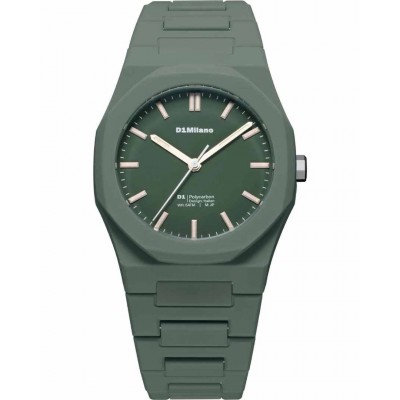 Men's Watch D1 Milano Polycarbon 40.5mm Polycarbonate Green D1-PCBJ42