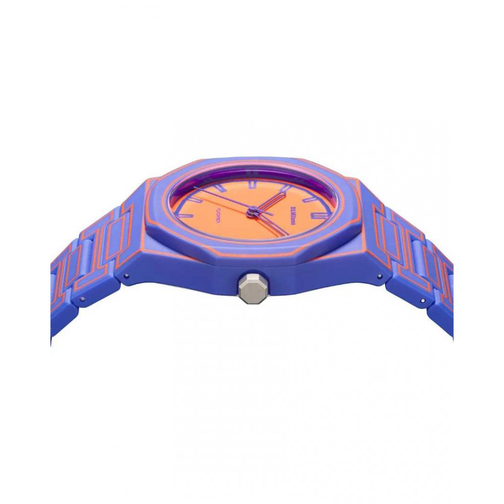 Unisex Watch D1 Milano Polycarbon 37mm Sketch Purple Polycarbonate Bracelet D1-PCBU22
